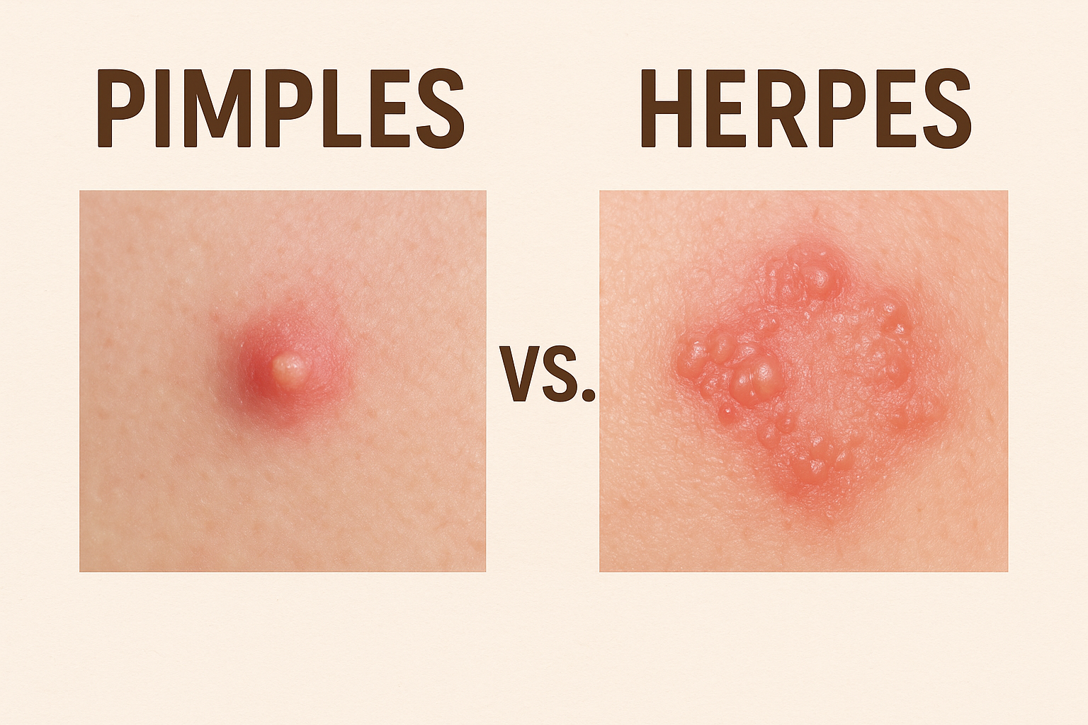 Pimples vs. Herpes: Key Differences & Skincare Tips